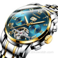 Reloj TEVISE 9005, reloj de negocios de moda, relojes de pulsera automáticos deportivos militares, reloj mecánico resistente al agua de acero inoxidable para hombre